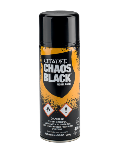 Citadel Colour: Chaos Black Spray (400ml)