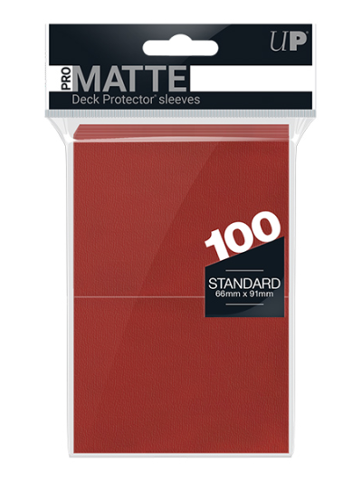 Ultra Pro: Standard Pro Matte Card Sleeves - Red (100 Pack)