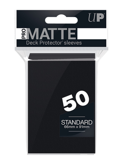 Ultra Pro: Standard Pro Matte Card Sleeves - Black (50 Pack)