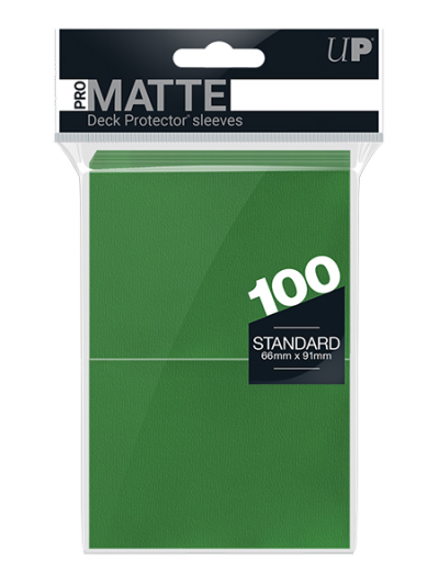 Ultra Pro: Standard Pro Matte Card Sleeves - Green (100 Pack)