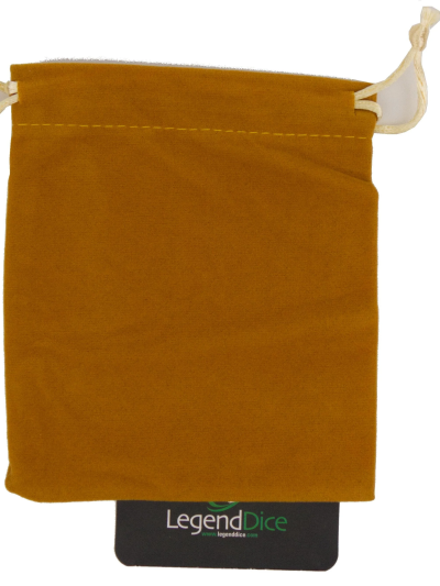 Suede Dice Bag: Tan (95mm x 125mm)