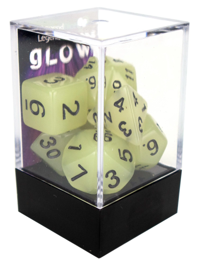 Legend Dice: Glow Poly Dice Set (7-Piece)