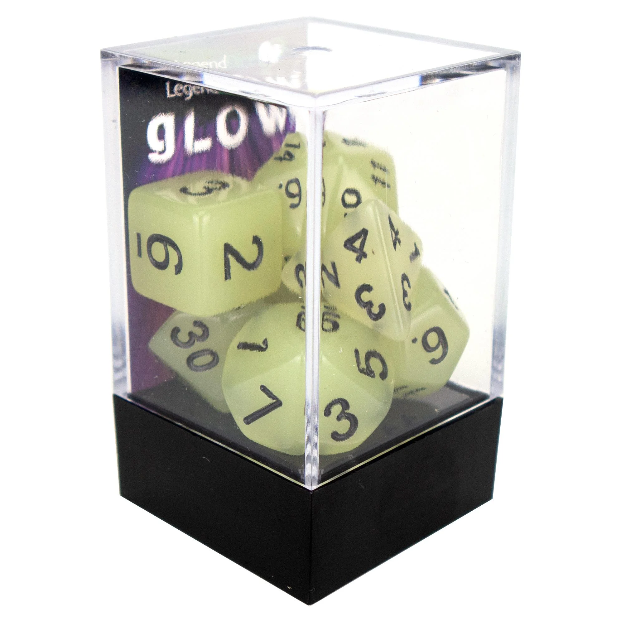 Legend Dice: Glow Poly Dice Set (7-Piece)