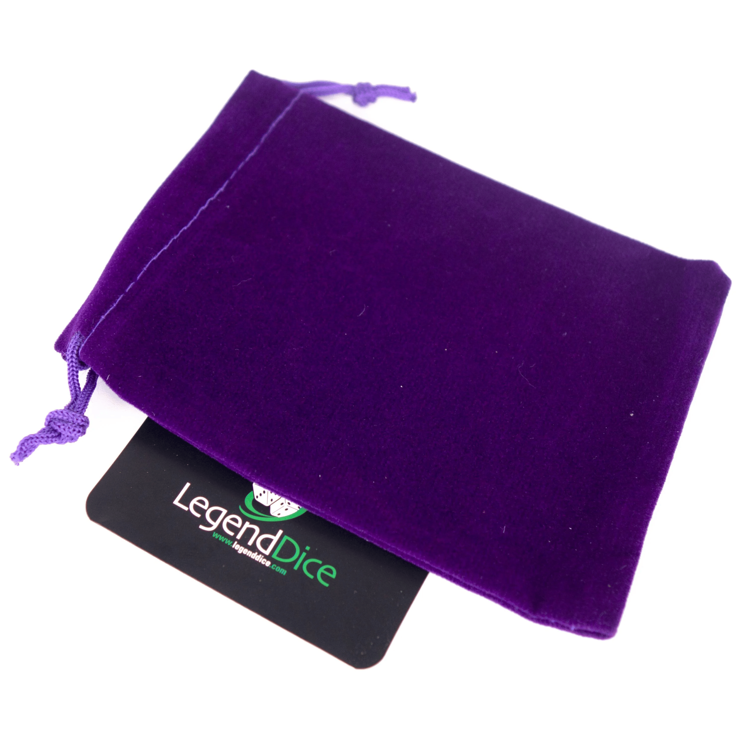 Suede Dice Bag: Purple (95mm x 125mm)