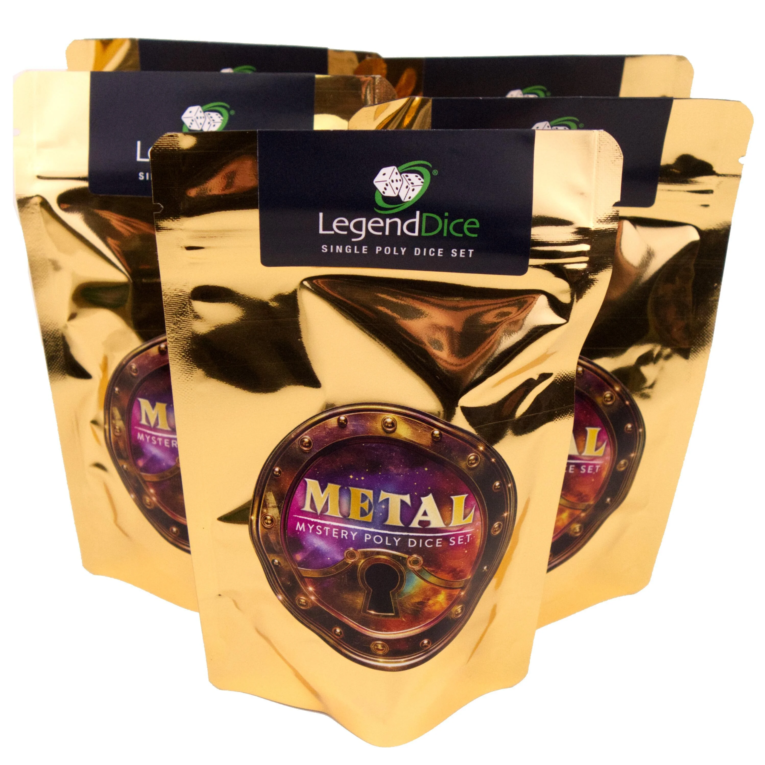 Legend Dice: Mystery Metal Poly Dice Set (7-Piece)