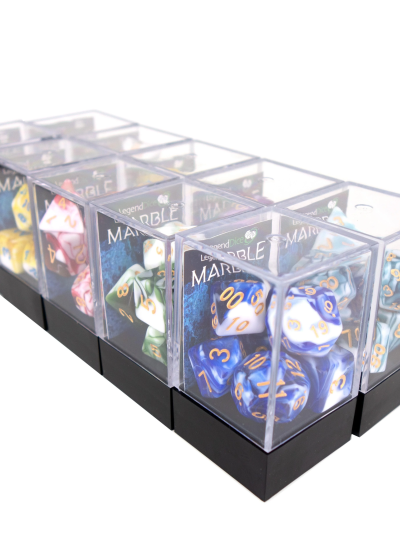 Legend Dice: Marble Poly Dice Set (7-Piece)