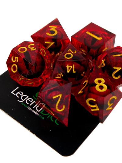 Legend Dice: Eye Blood God Liquid Core Poly Dice Set (7-Piece) #2