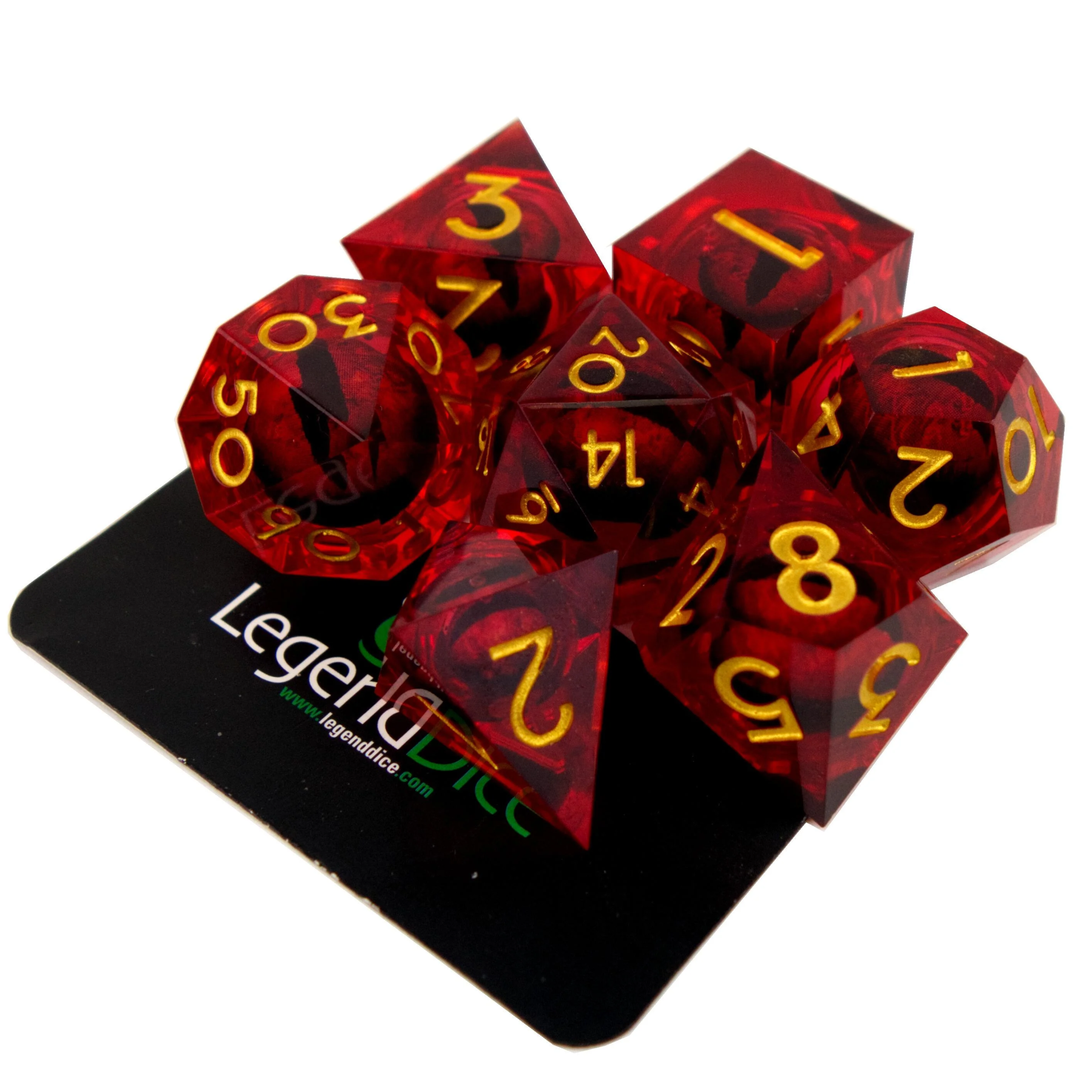 Legend Dice: Eye Blood God Liquid Core Poly Dice Set (7-Piece) #2
