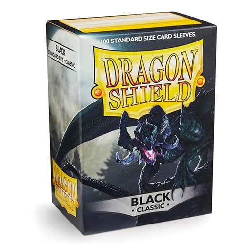 Dragon Shield: Classic Standard Size Sleeves (100-Pack) - Black