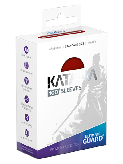 Katana Red Standard Sleeves (100)