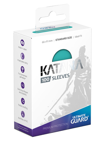 Katana Turquoise Standard Sleeves (100)
