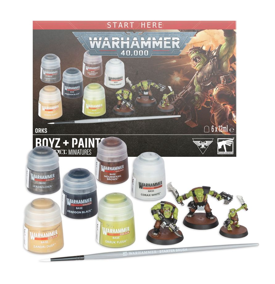 Orks: Boyz + Paints Starter Box Set