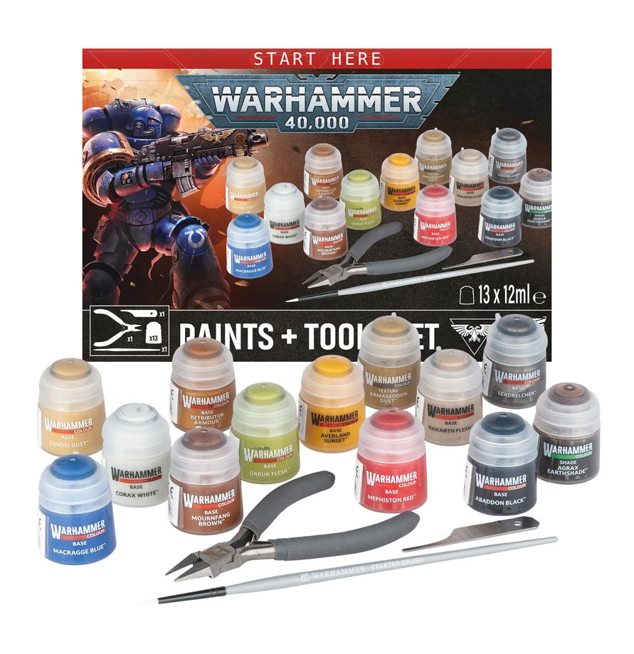 Warhammer 40,000: Paint + Tools Set Box