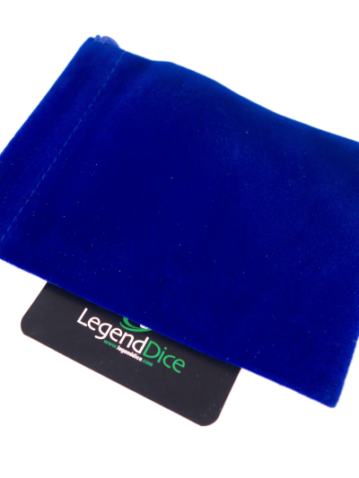 Suede Dice Bag: Navy Blue (95mm x 125mm)